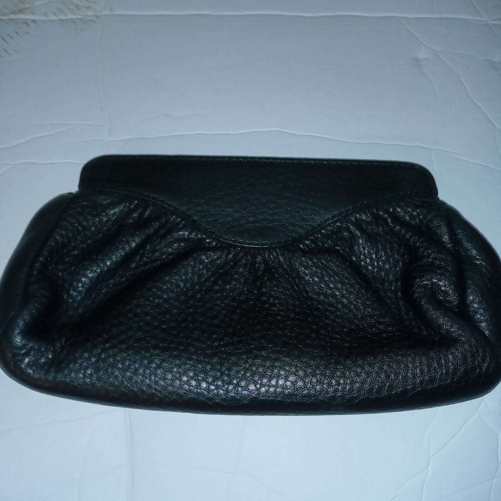 Cole Hann cosmatic purse bag leather clutch pebbled Vintage - Picture 2 of 5